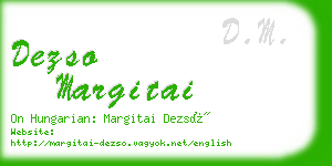 dezso margitai business card